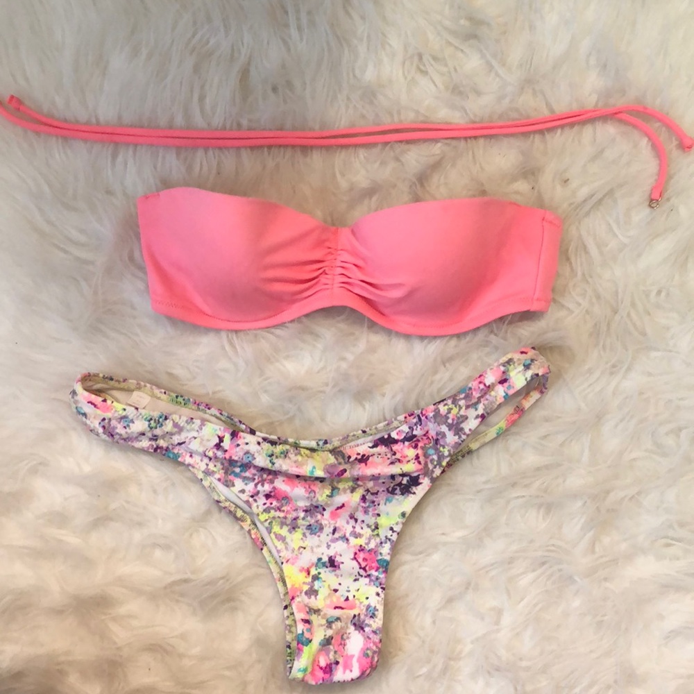 Coral Multi Print Bikini